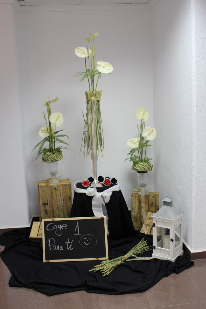 Bodegón floral rústico y a la vez elegante, para la mesa de los ...
