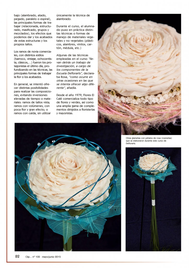 revista Clip... flores y más nº102 pág. 82. B&E Autoedición, SL